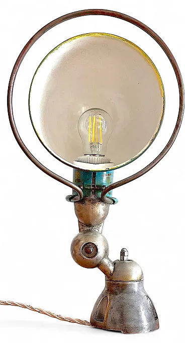 Industrial wall light by Jean-Louis Domecq for Jieldé, 1940s