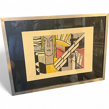 Pop art 100/150 lithograph, Modern Art by Roy Lichtenstein, 2000s