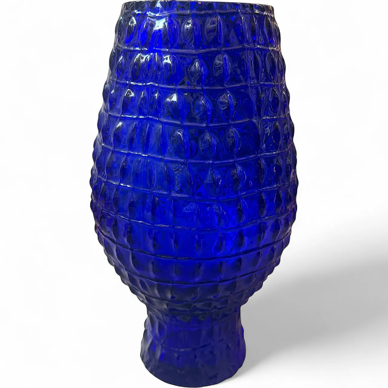 Roberto Cavalli cobalt blue glass vase, 2000s 16