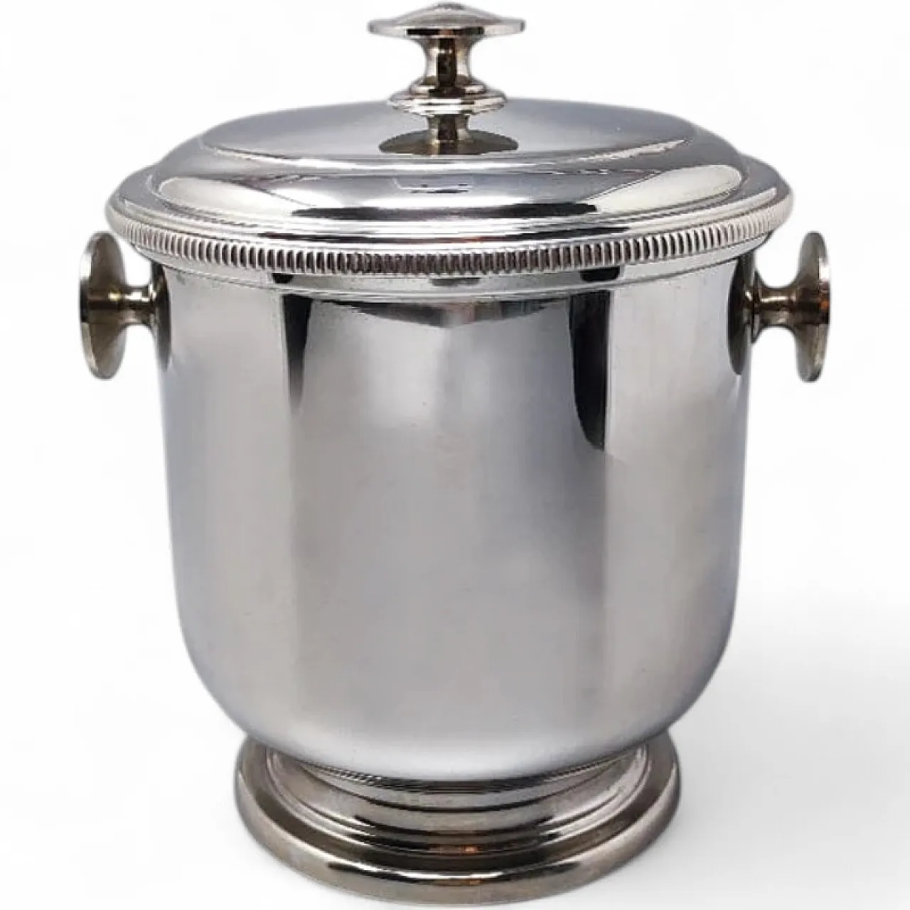Ice bucket in stainless steel by Macabo, 1960s 6