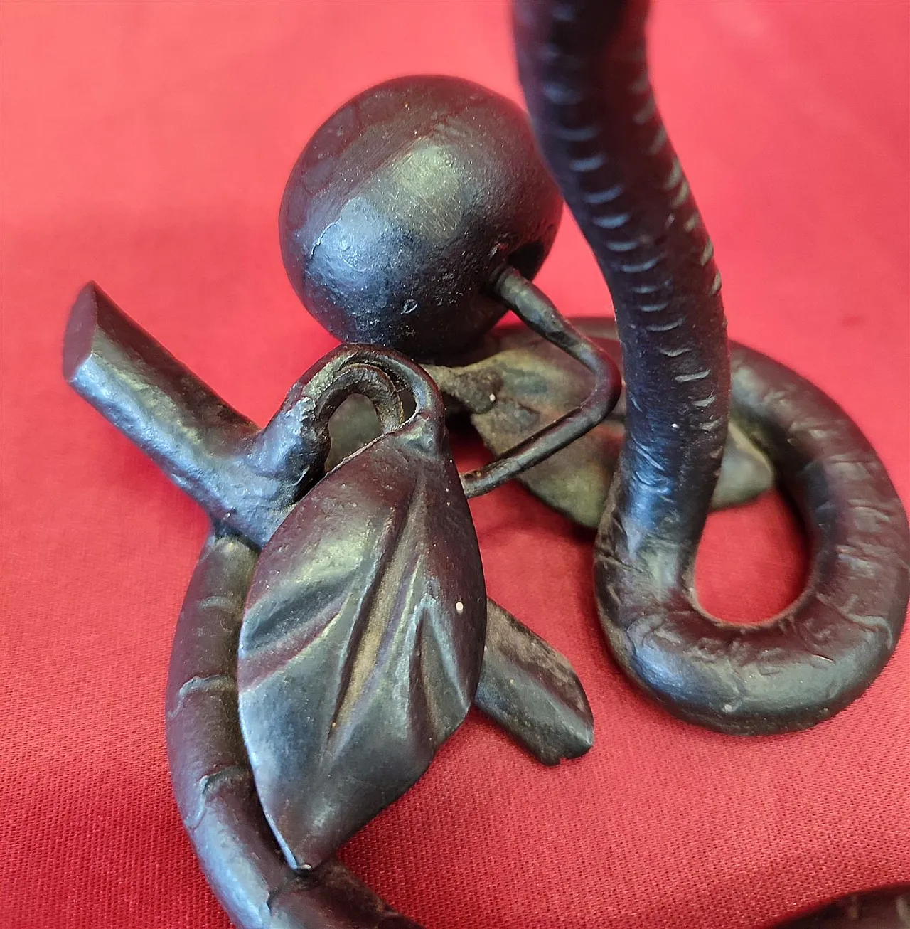 Wrought iron pocket watch holder, 20th century 6
