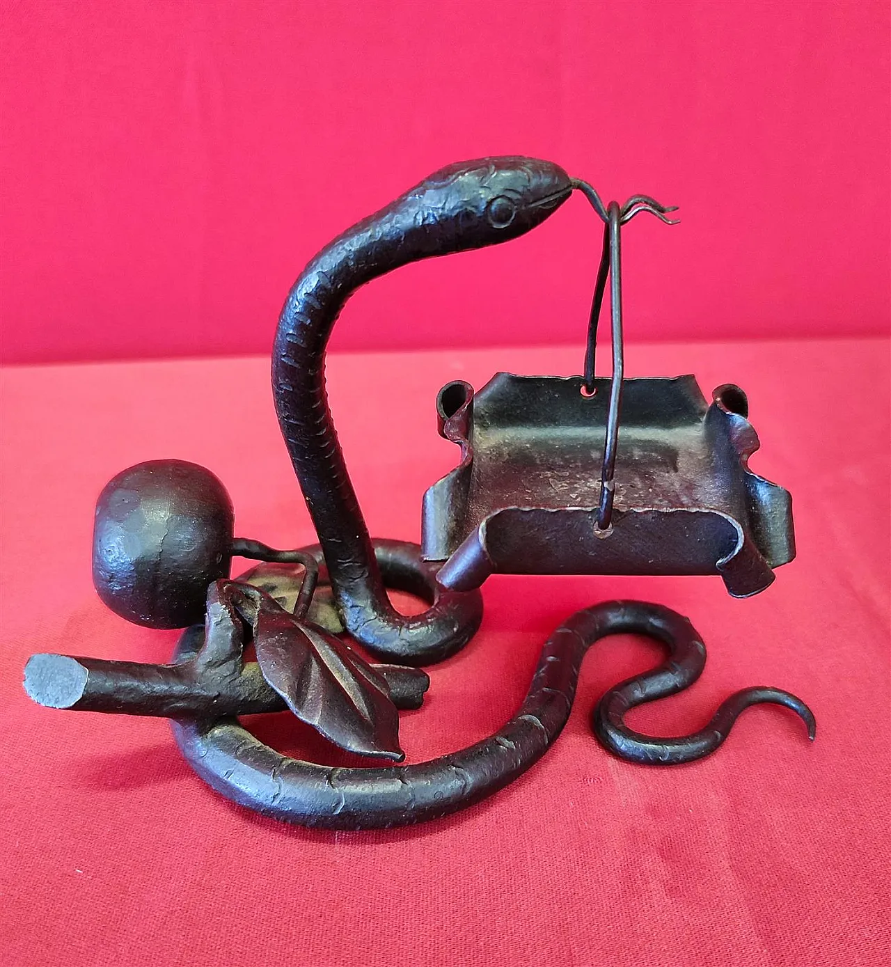 Wrought iron pocket watch holder, 20th century 9