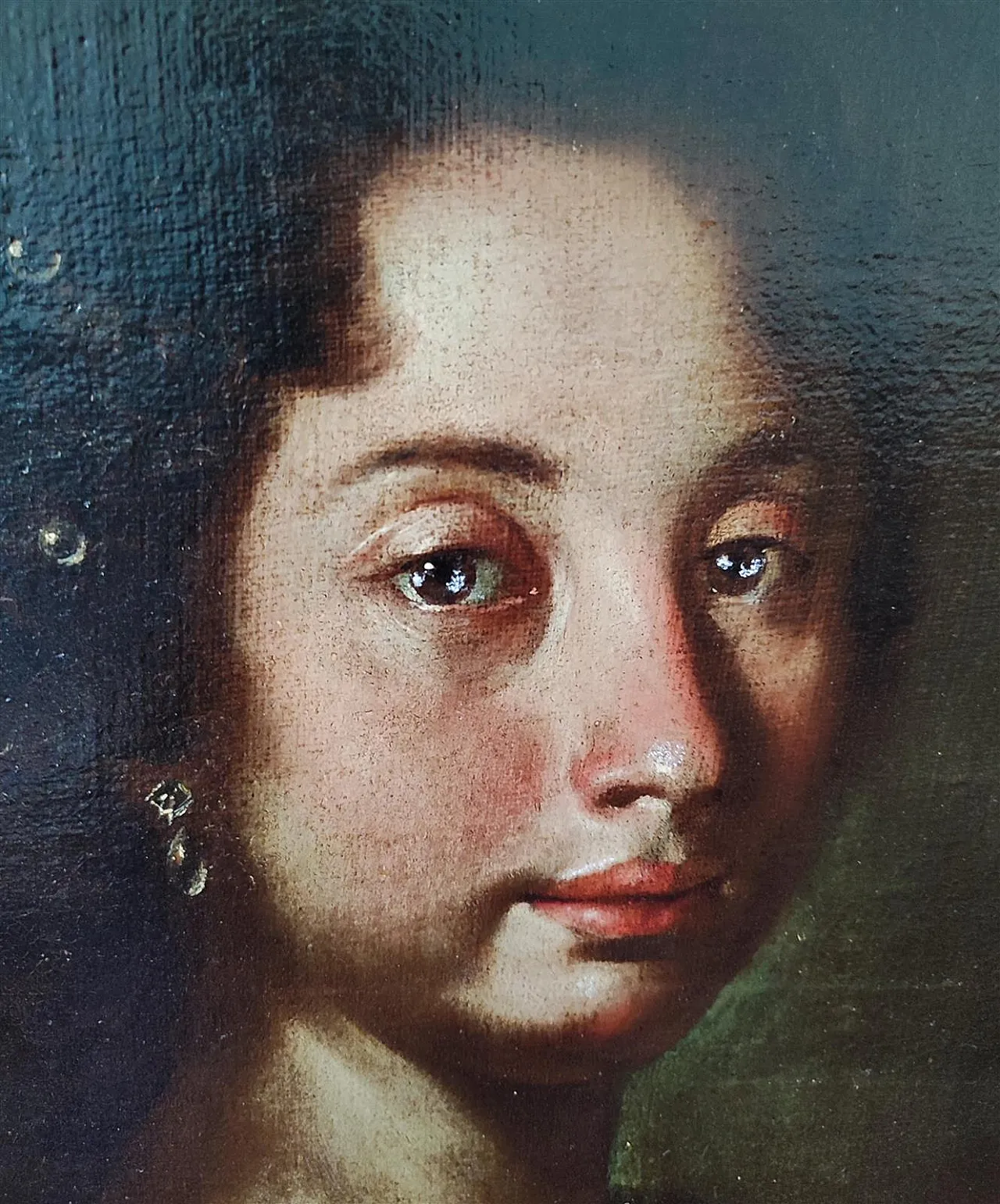 Girl with Pearls by Bonito Giuseppe, 18th century 8
