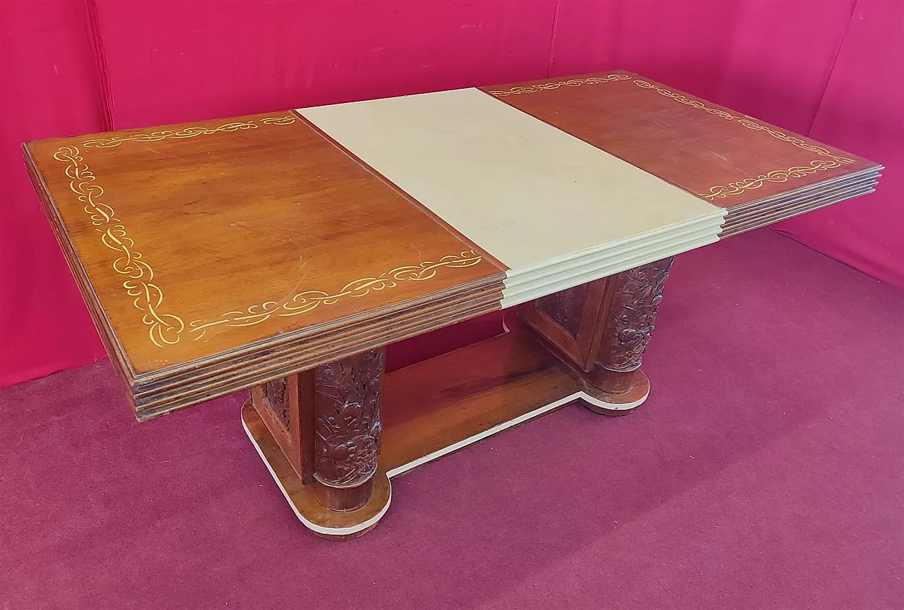 Art Deco poplar table, 20th century 1