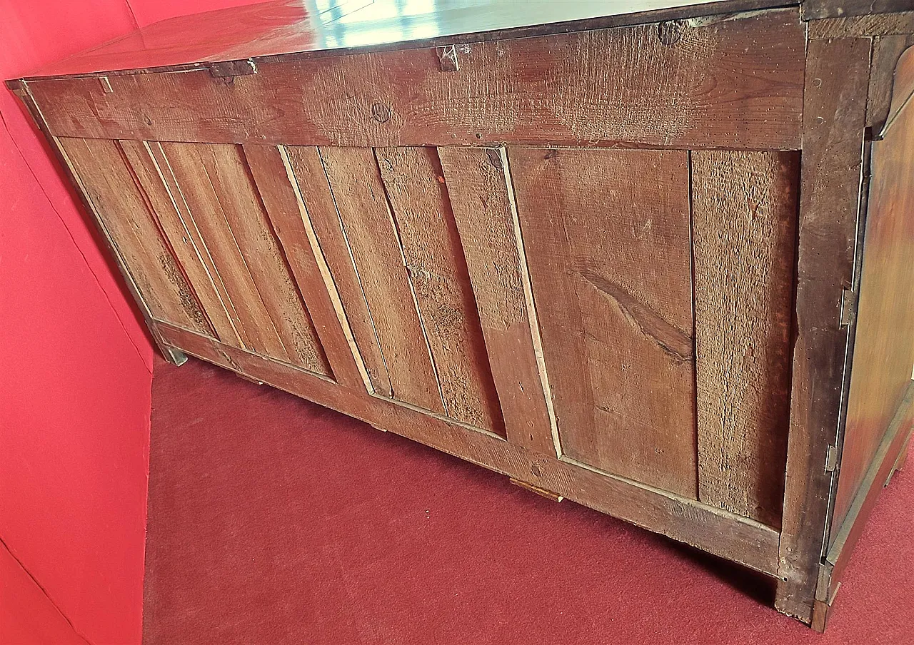Walnut sideboard with four doors and three drawers, 19th century 9