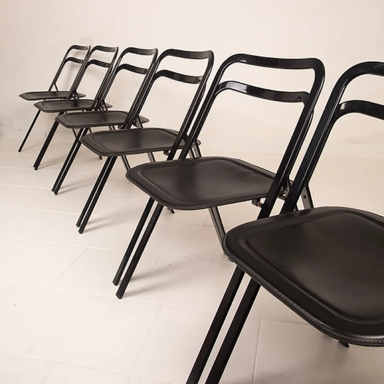 6 sedie Clio di Giorgio Cattelan per Cidue, anni '70 7