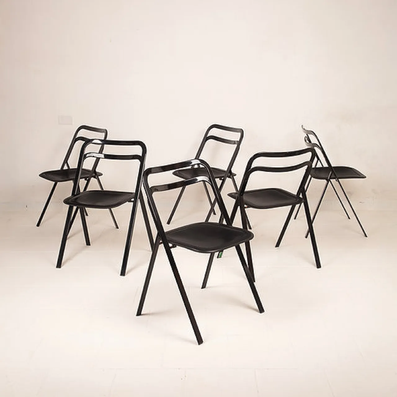 6 sedie Clio di Giorgio Cattelan per Cidue, anni '70 14
