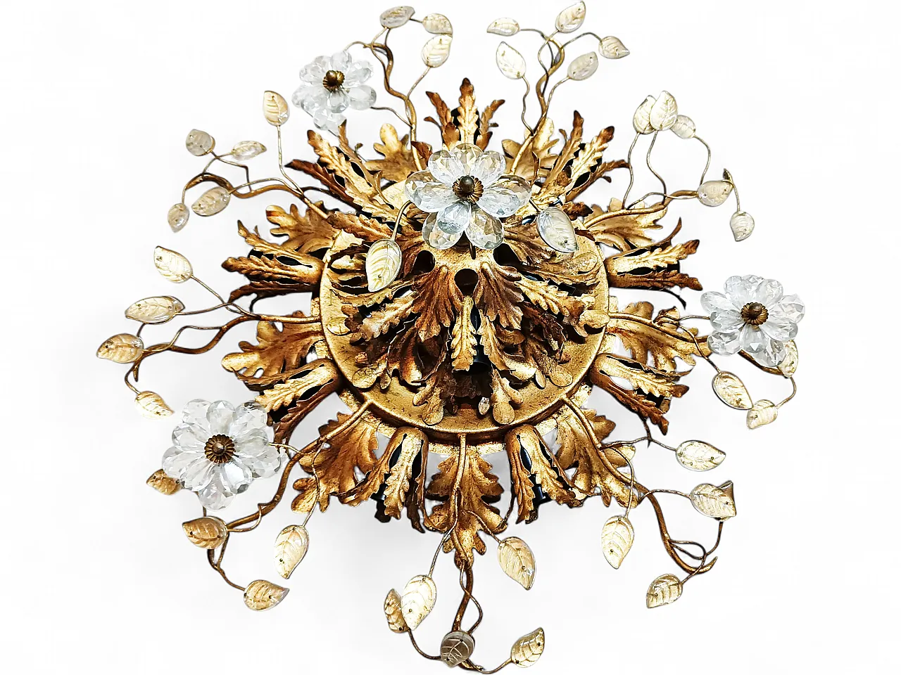Banci Firenze Superclassic ceiling light with Murano flowers and petals 5