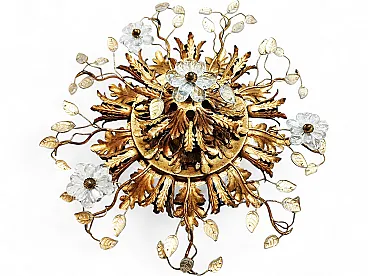 Banci Firenze Superclassic ceiling light with Murano flowers and petals