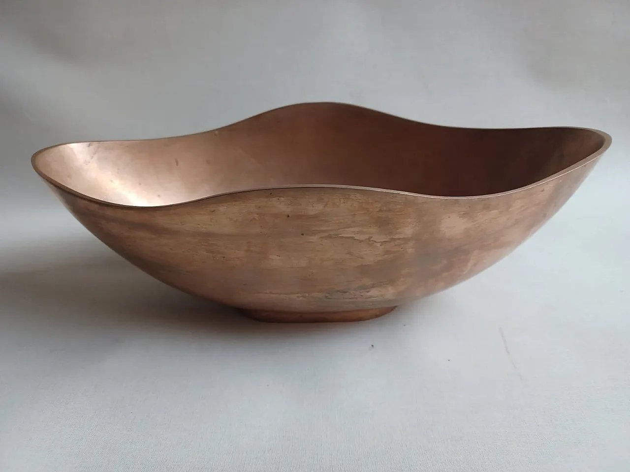 Bronze centerpiece bowl by Esa Fedrigolli, 1980s 1