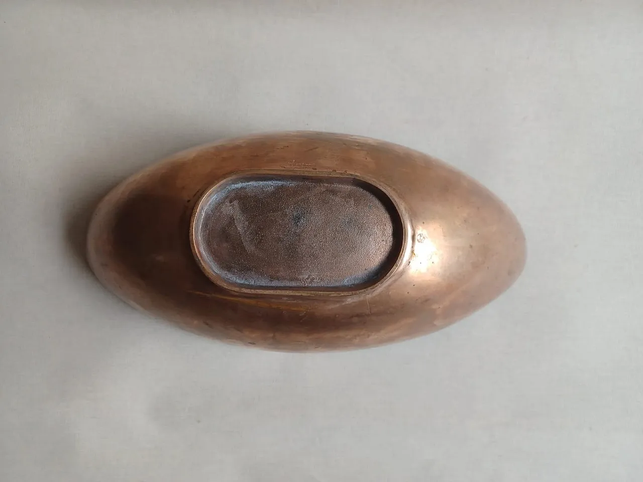 Bronze centerpiece bowl by Esa Fedrigolli, 1980s 5