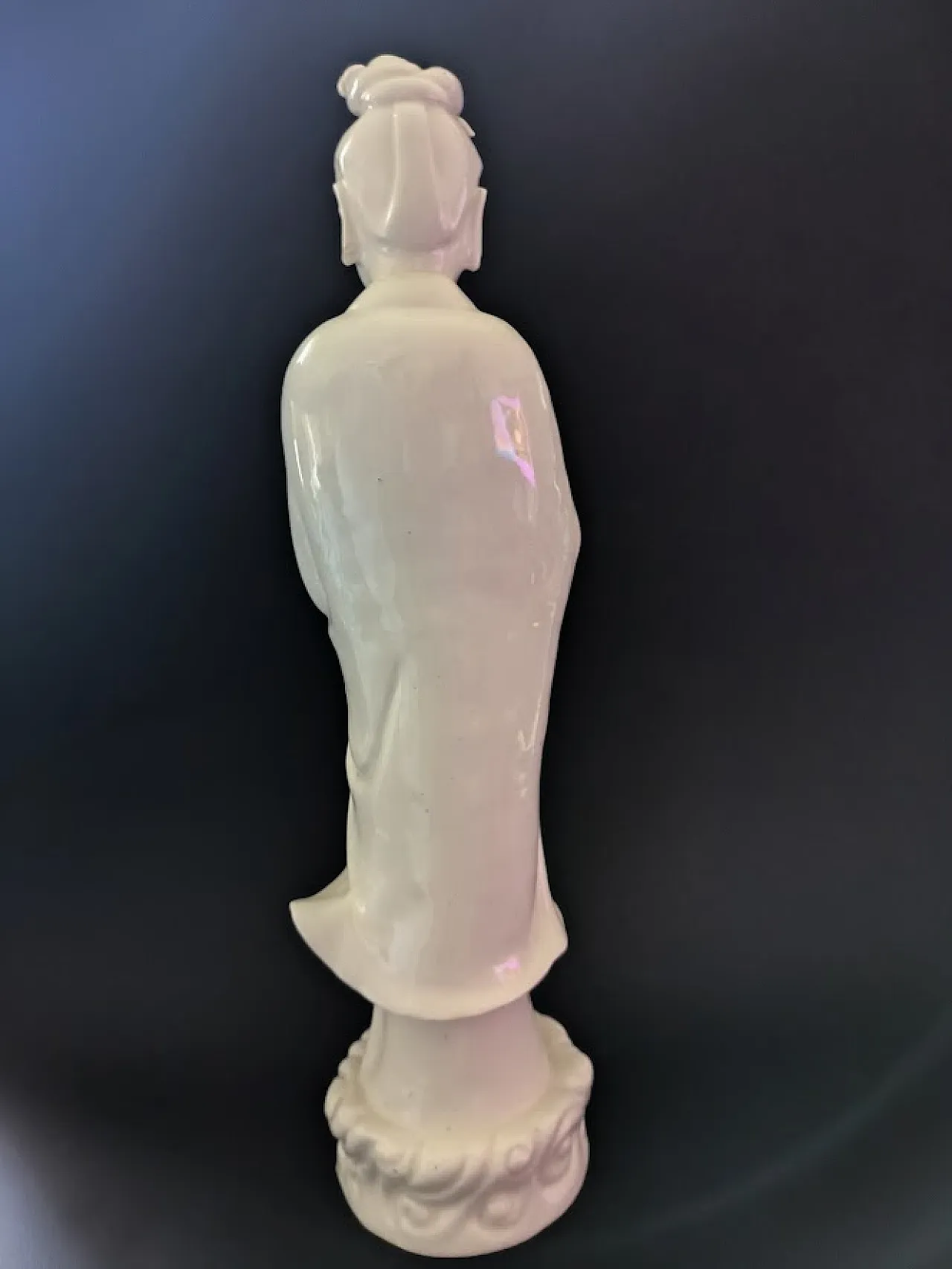 Figurina di Guanyin in porcellana Blanc de Chine, '800 6