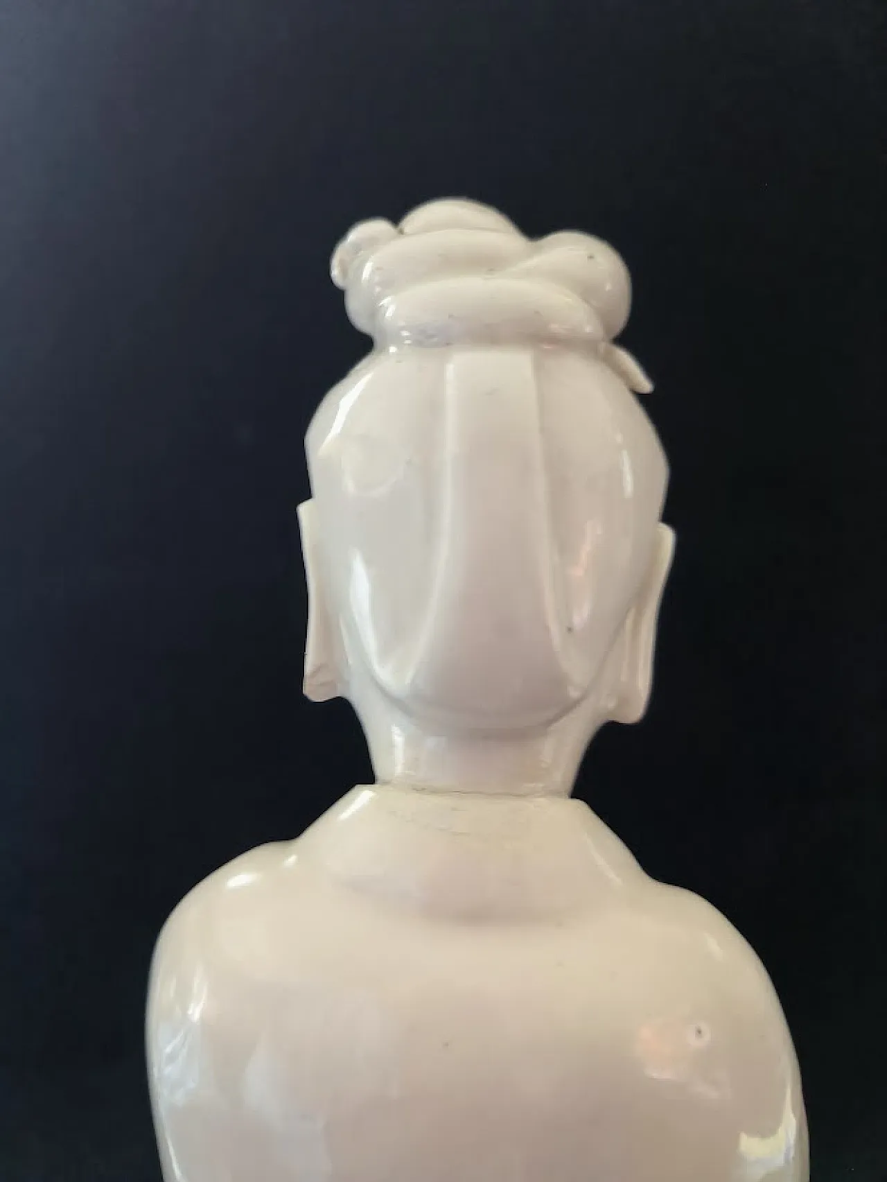 Figurina di Guanyin in porcellana Blanc de Chine, '800 7