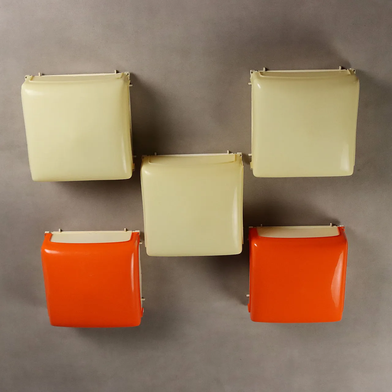 5 Artemide Knosso lamps, 20th century 7