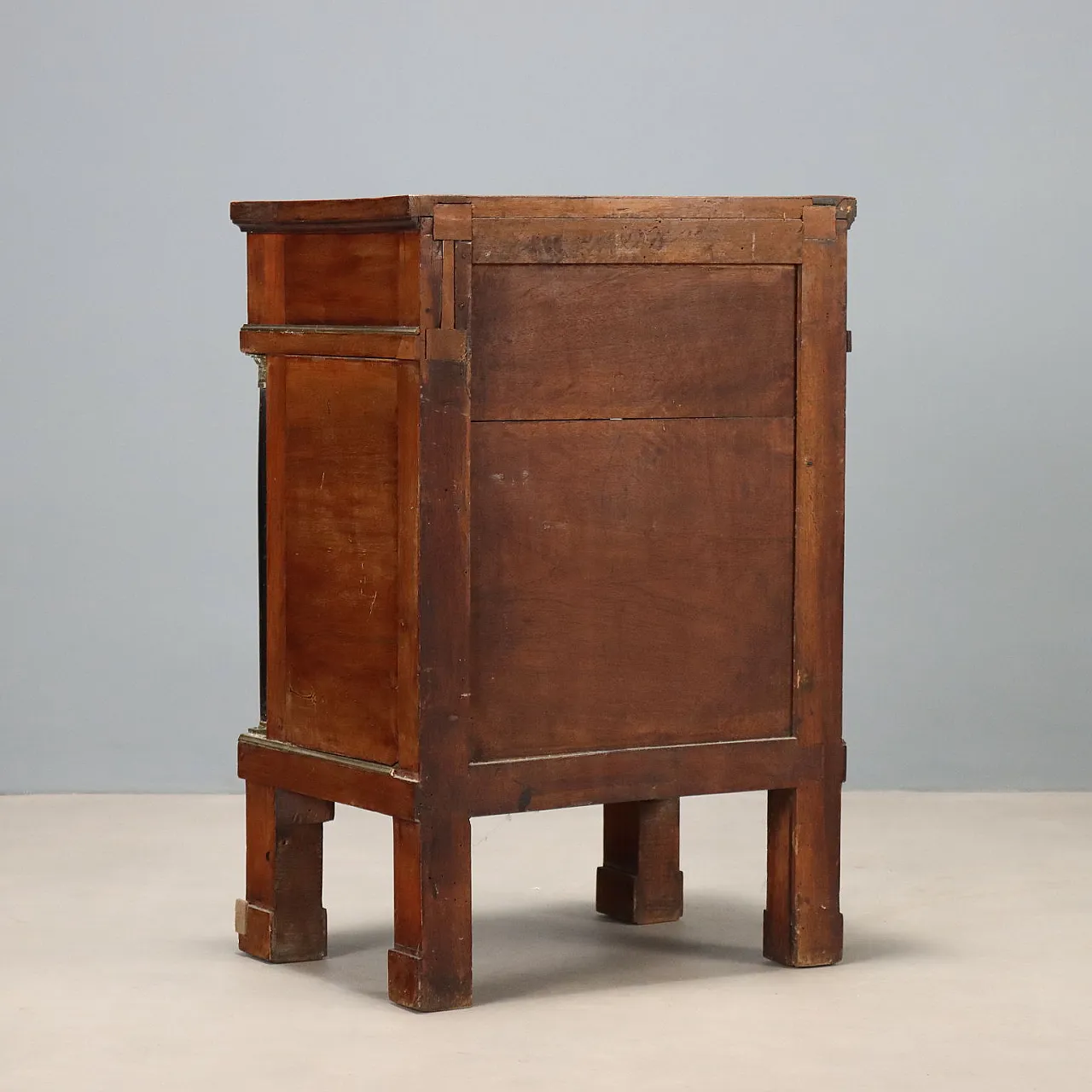 Empire bedside table in walnut, 19th century 7