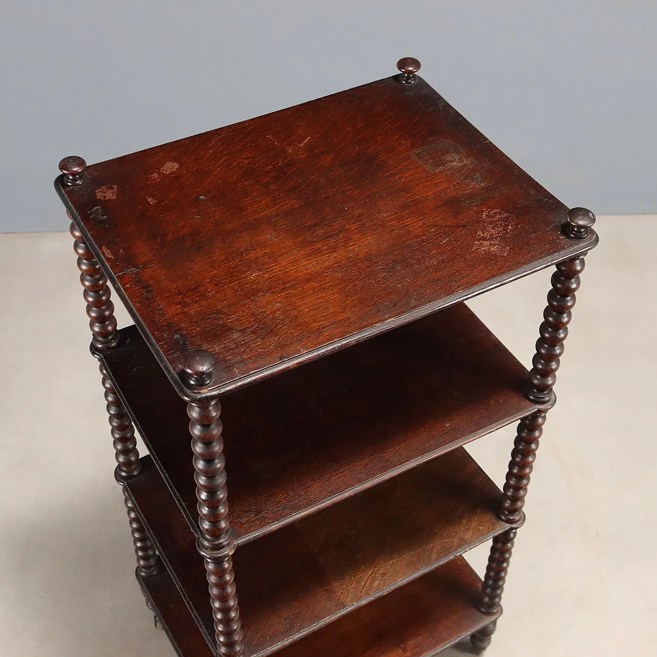 Etagere in walnut-stained oak, 19th century 6