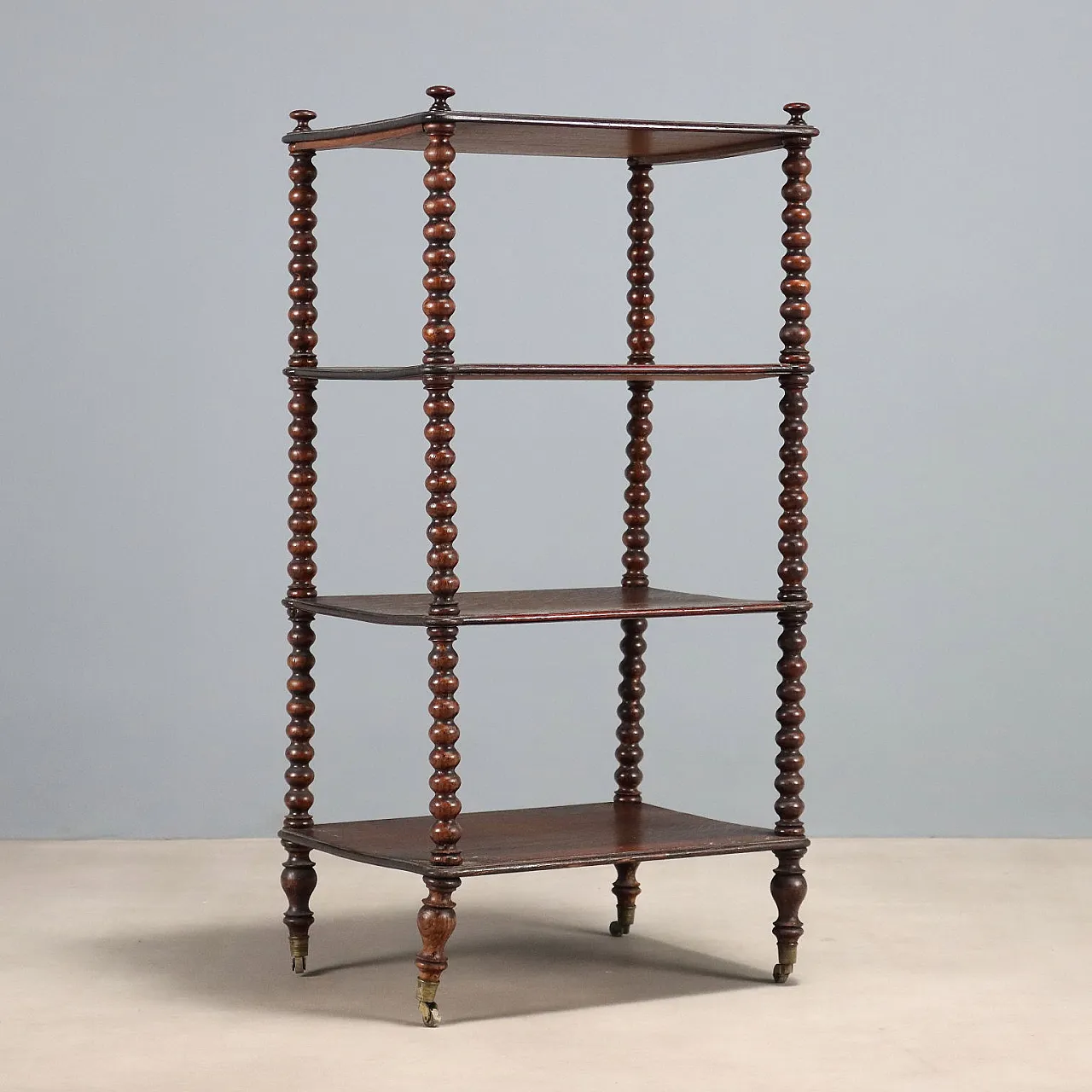 Etagere in walnut-stained oak, 19th century 7