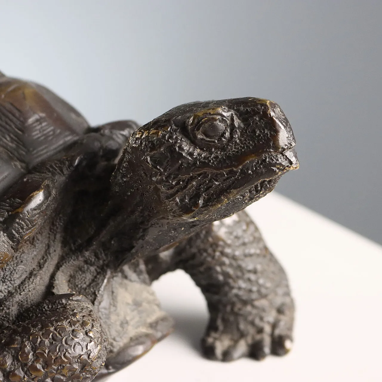 Bronze turtle by Moreau, 20th century 3