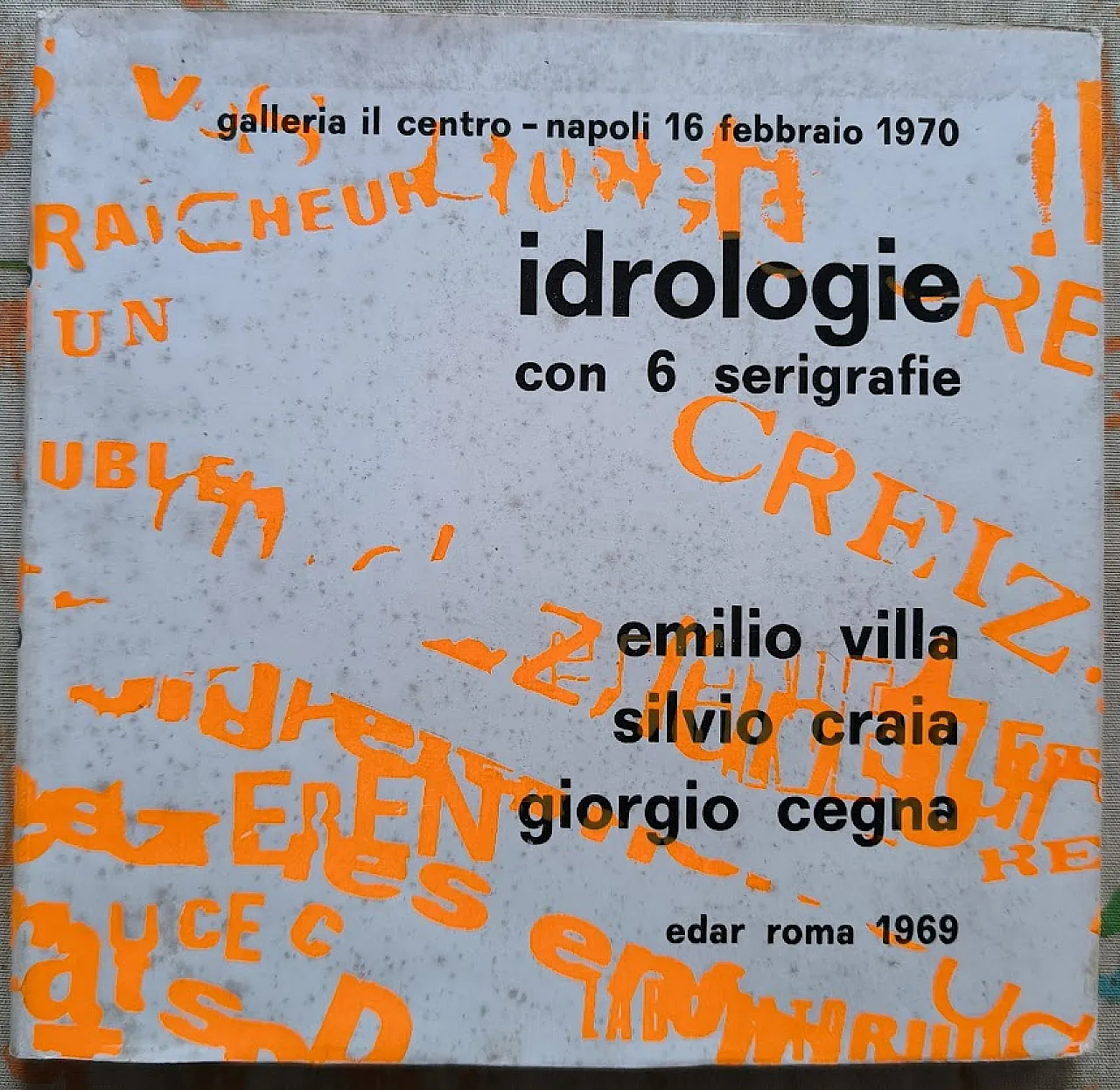 Catalogo mostra Idrologie + sei serigrafie di Silvio Villa, anni '70 2