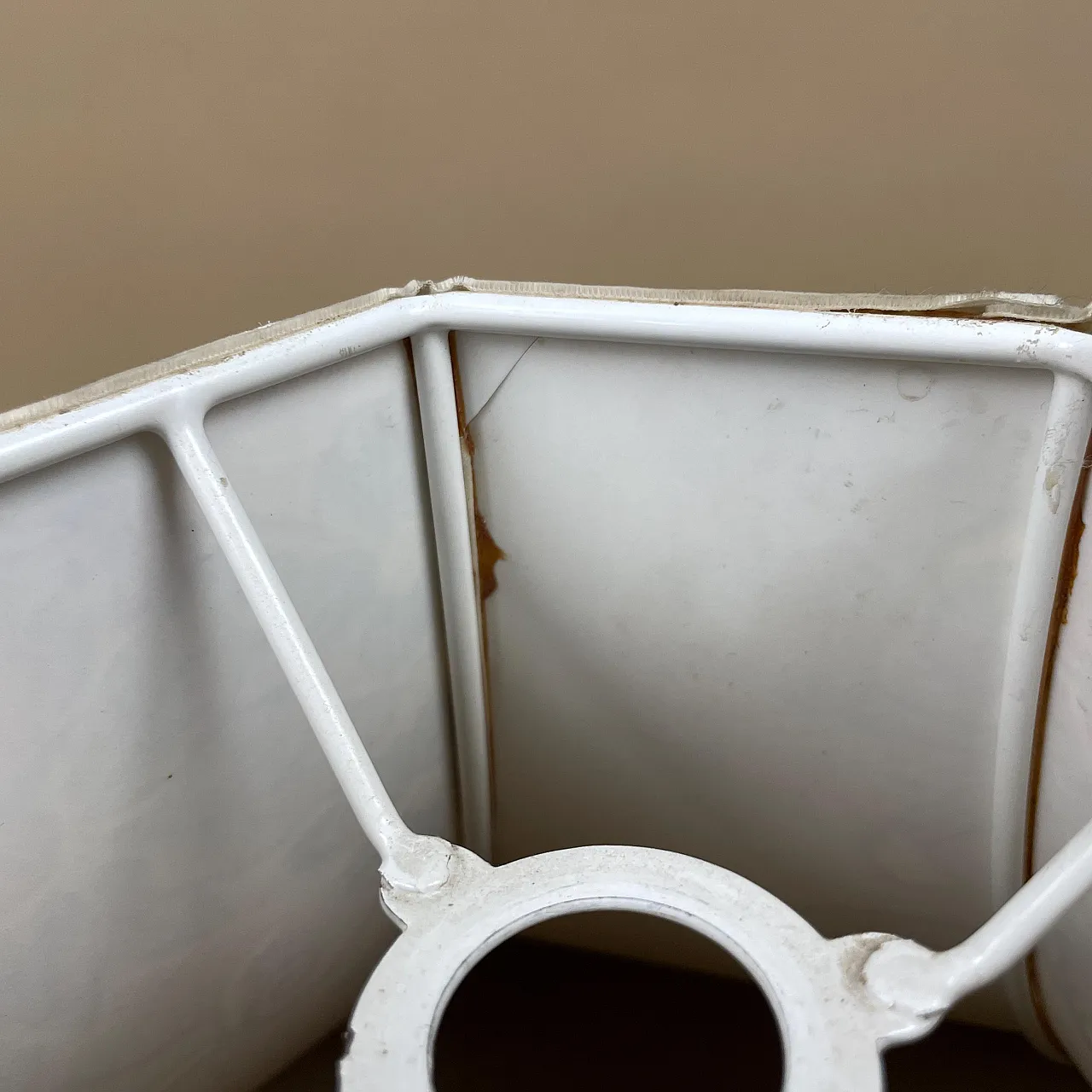 Lampada da terra modello impero chiaro paralume rosa ornato 6