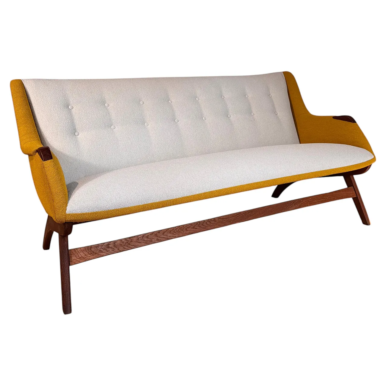 3-seater sofa in Scandinavian Modern teak, 1960s 1