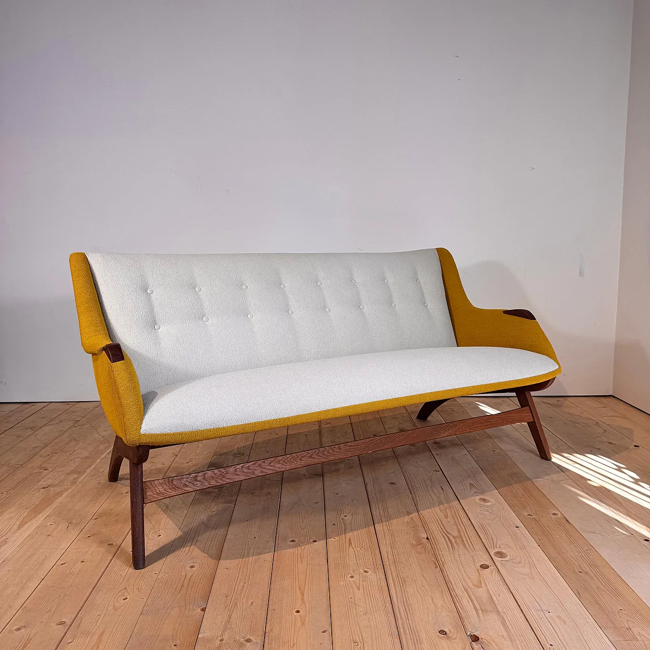 3-seater sofa in Scandinavian Modern teak, 1960s 2