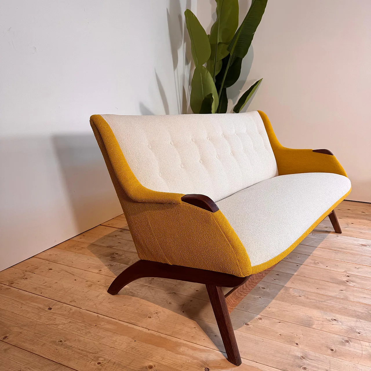 3-seater sofa in Scandinavian Modern teak, 1960s 6