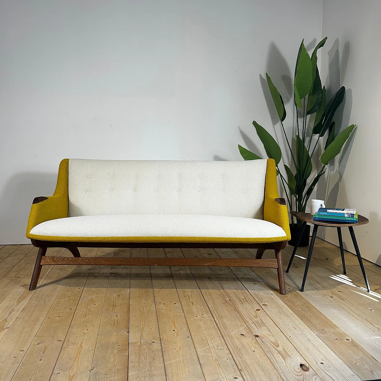 3-seater sofa in Scandinavian Modern teak, 1960s 9