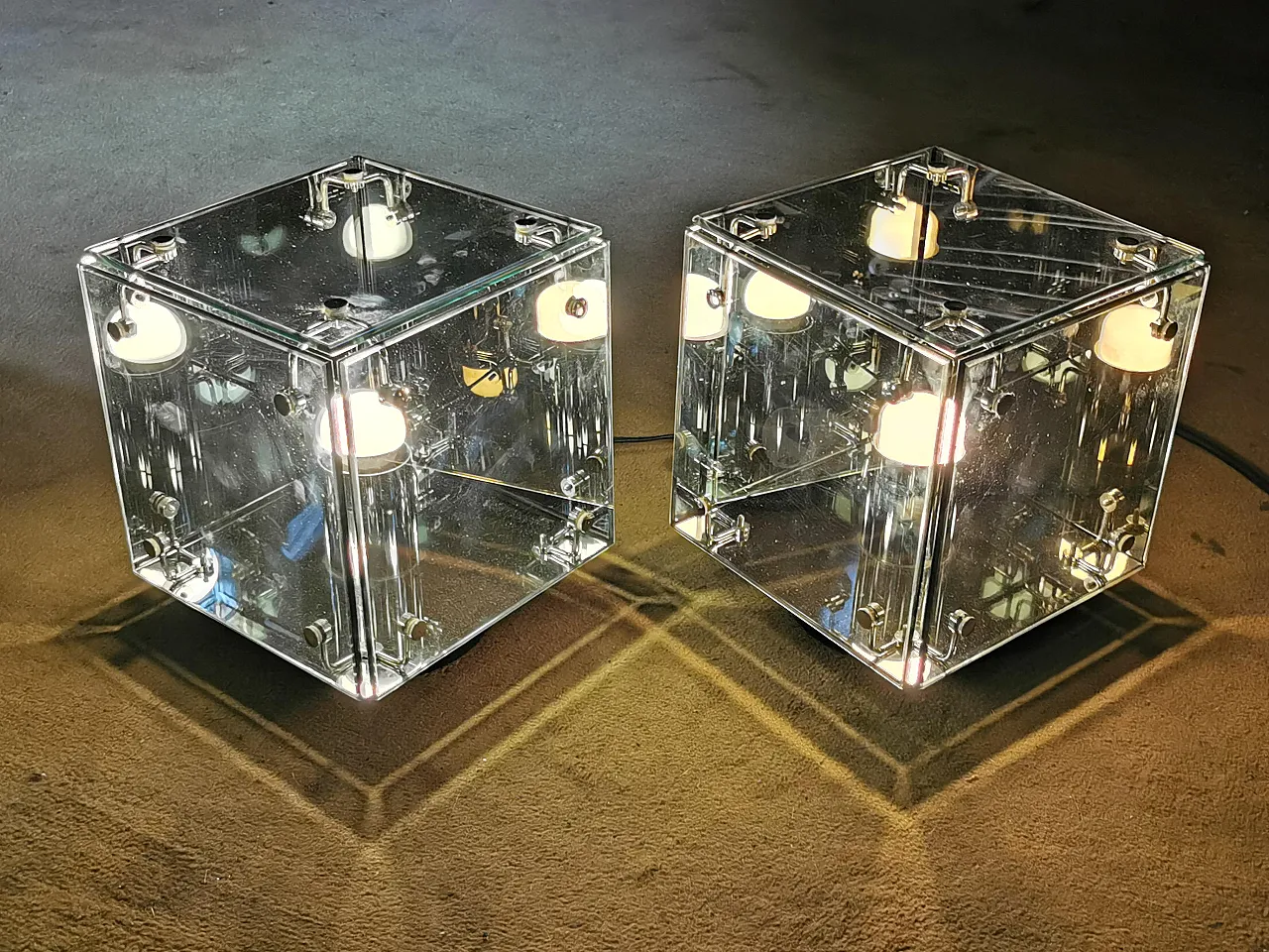 Nucleo Sormani optical lamp Pulsar by Studio Arditi, 1970s 7