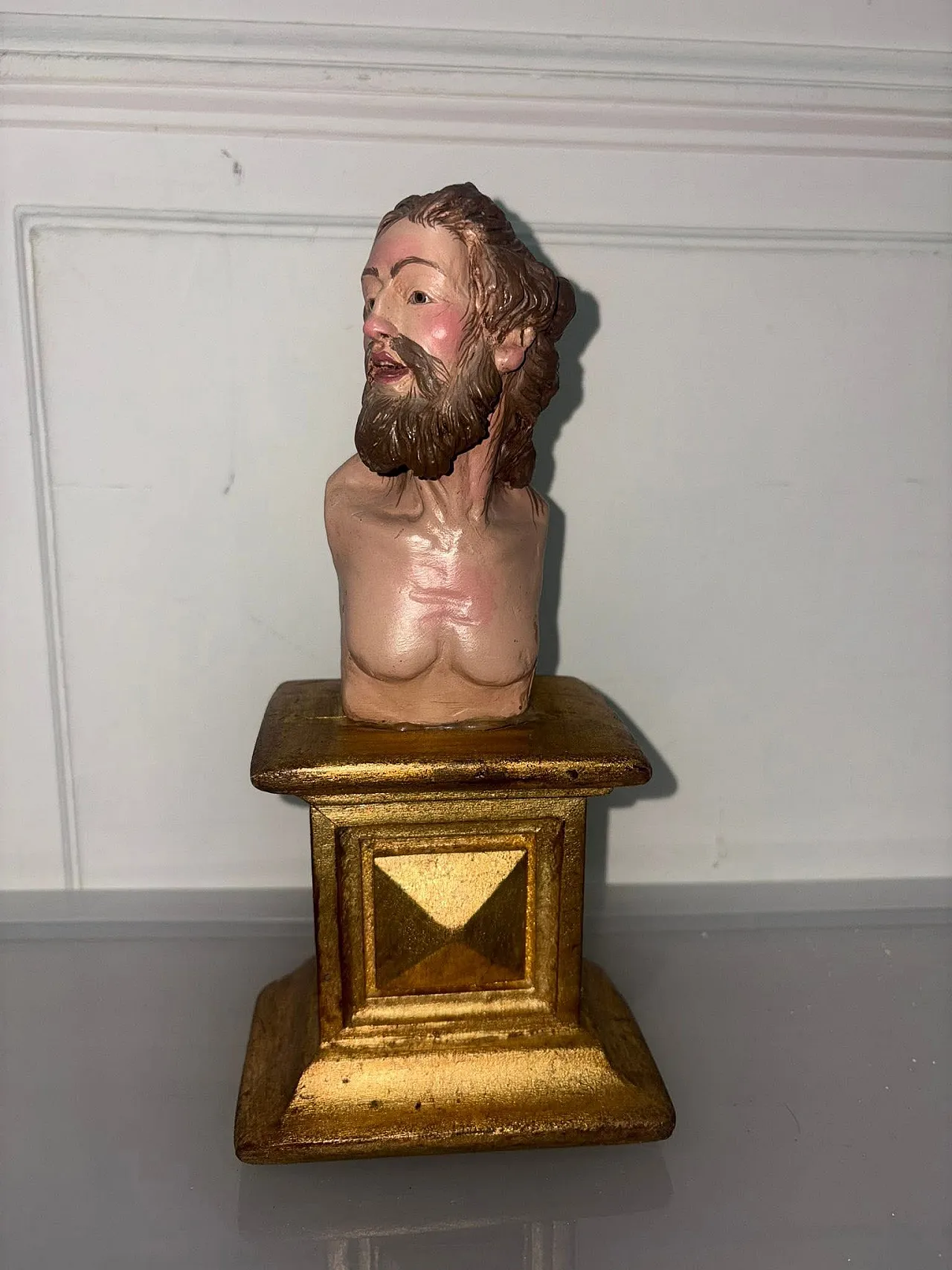 Scultura ligne con Busto di Gesù, '900 1