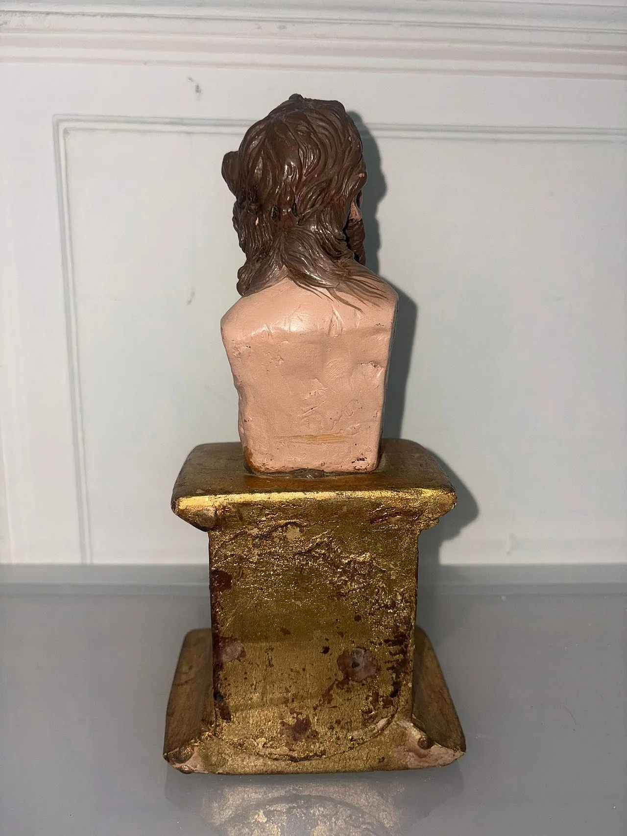 Scultura ligne con Busto di Gesù, '900 4