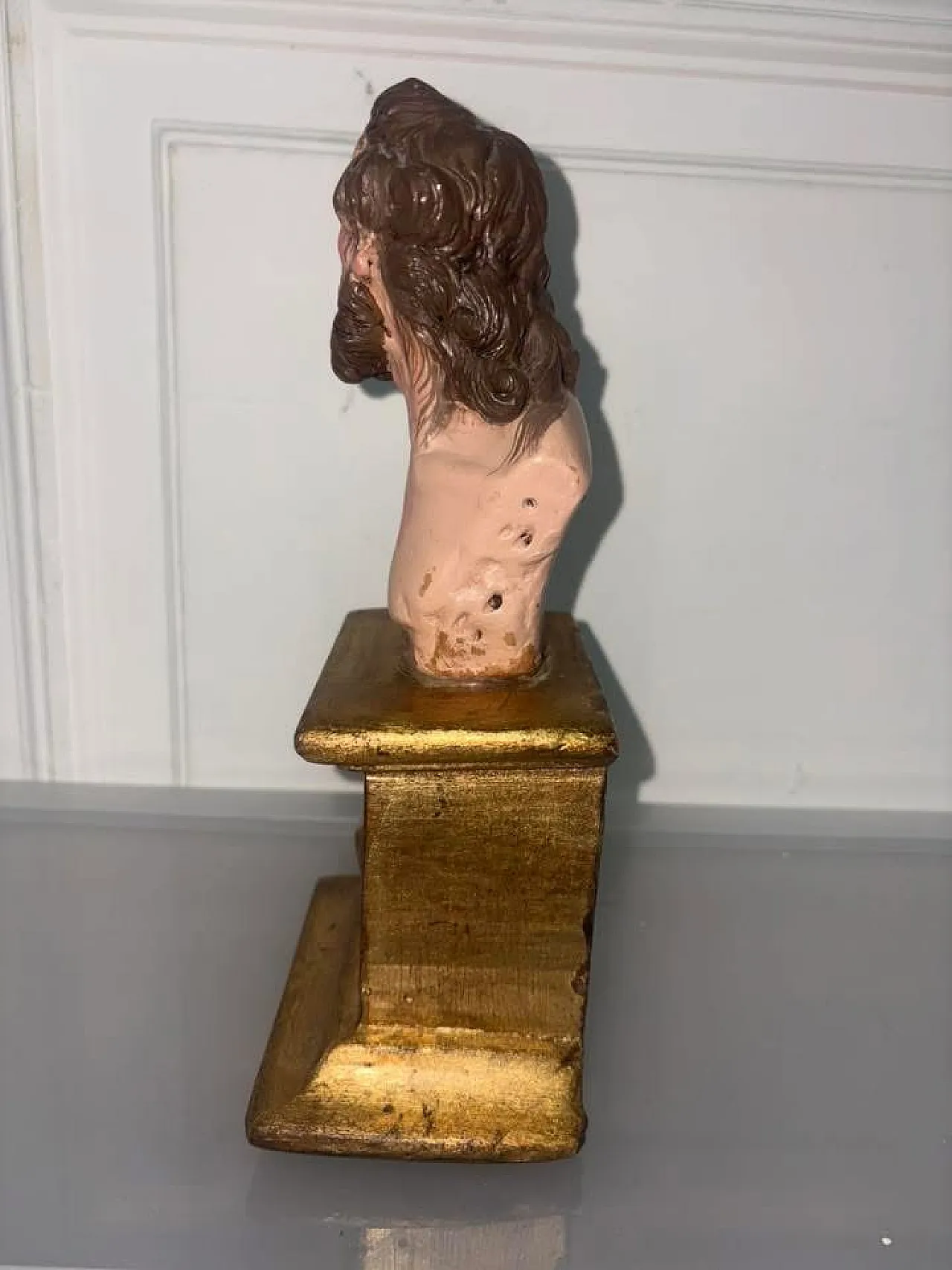 Scultura ligne con Busto di Gesù, '900 5