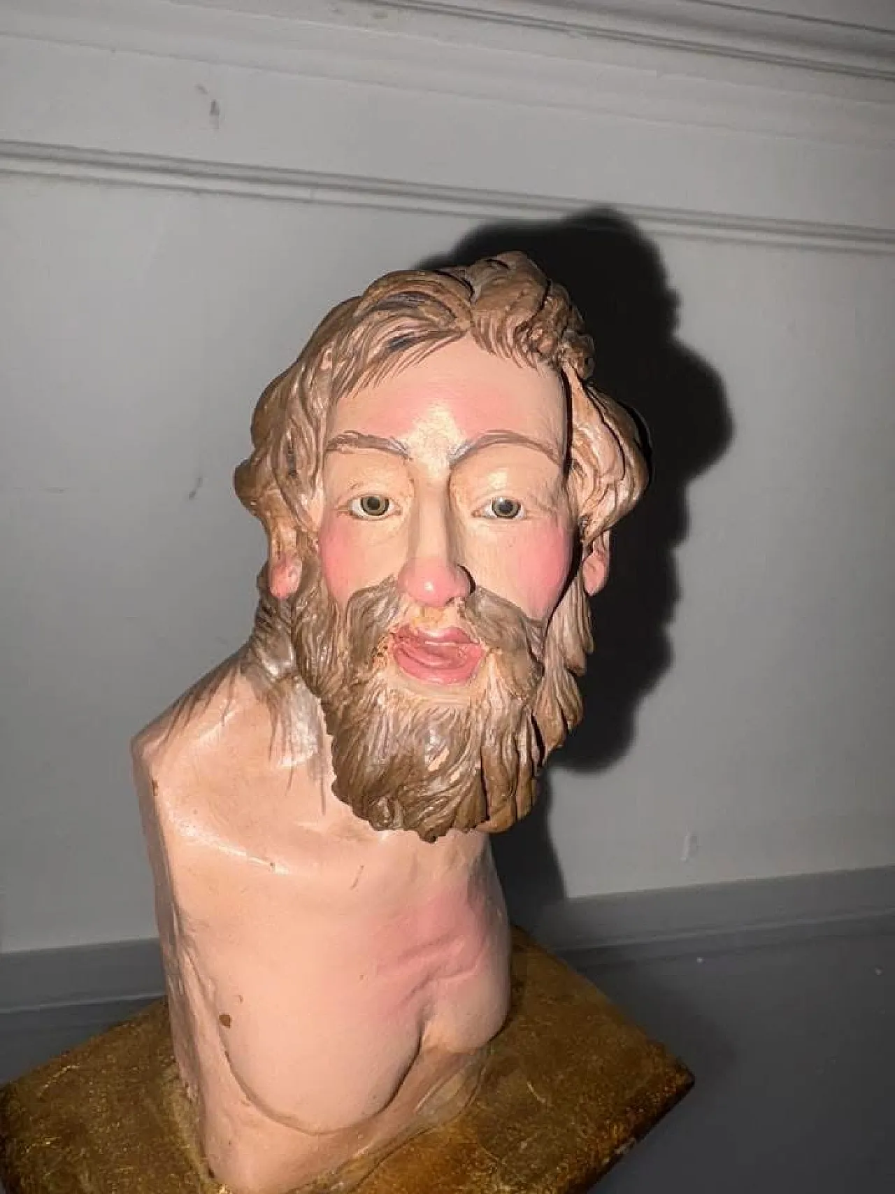 Scultura ligne con Busto di Gesù, '900 6