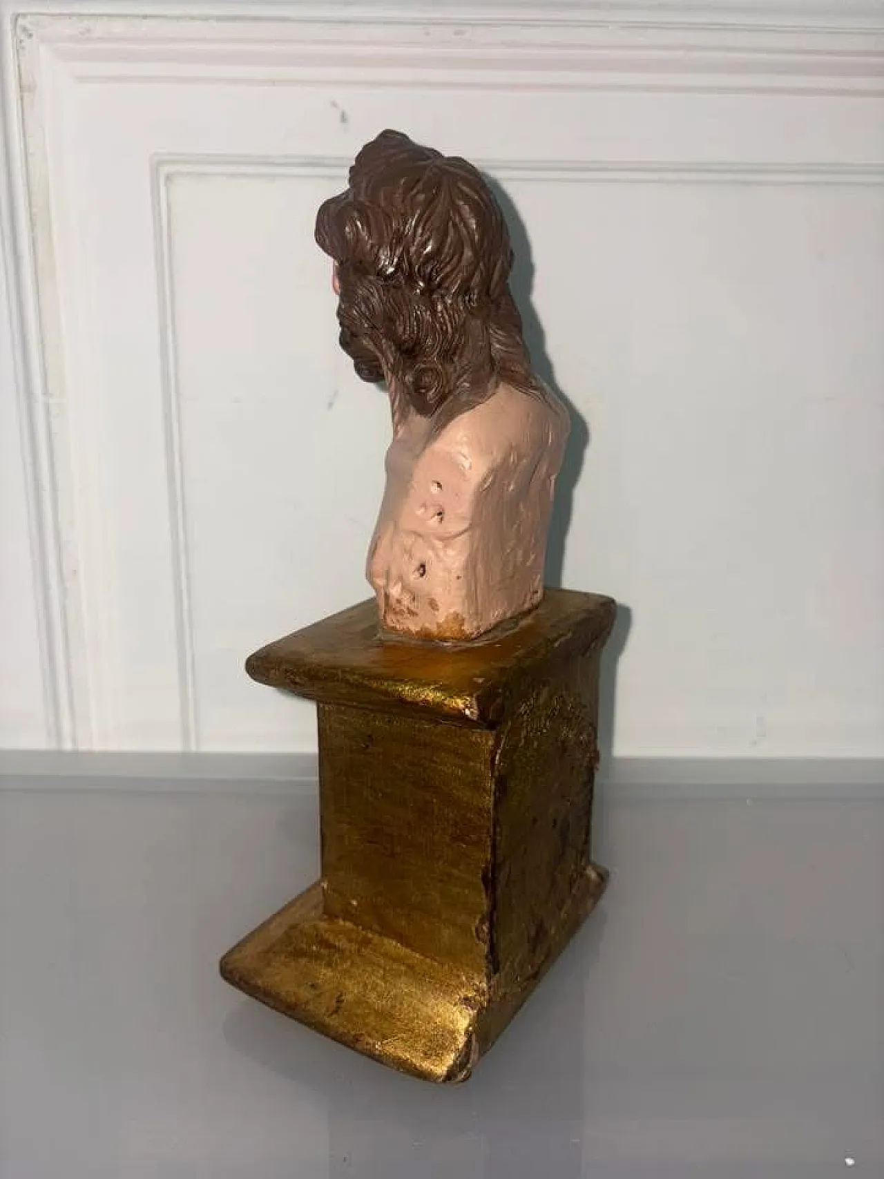 Scultura ligne con Busto di Gesù, '900 7