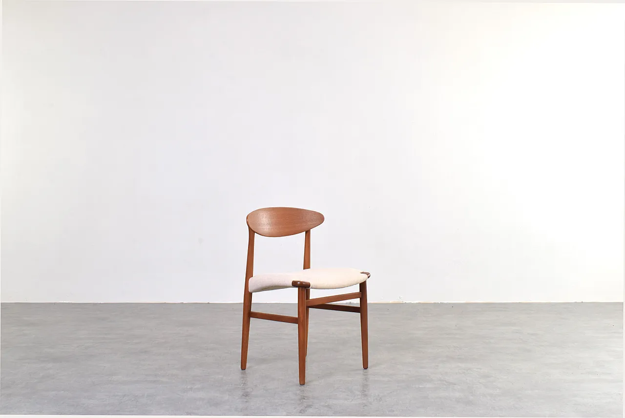 Danish Teak Dining Chairs by Ejner Larsen & Aksel Bender Madsen, 1960s 3