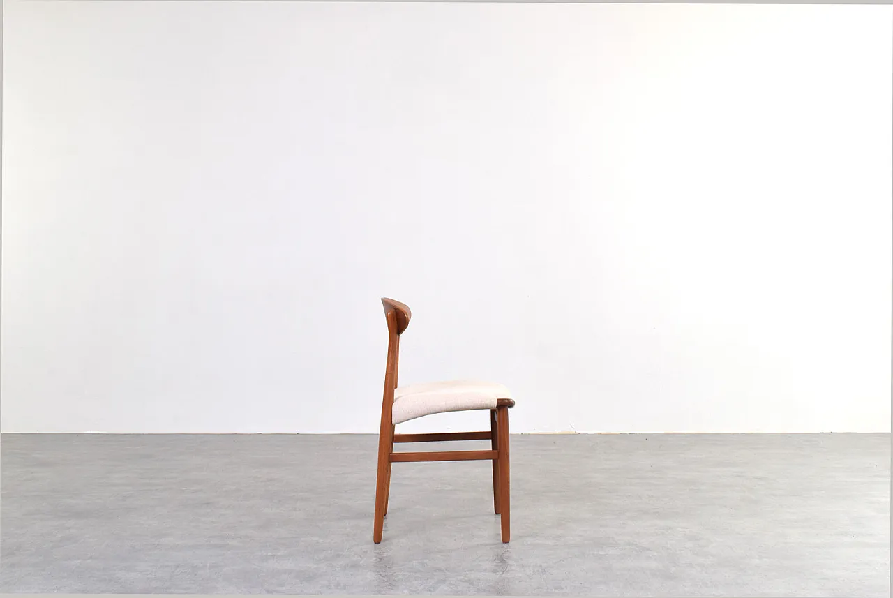 Danish Teak Dining Chairs by Ejner Larsen & Aksel Bender Madsen, 1960s 5