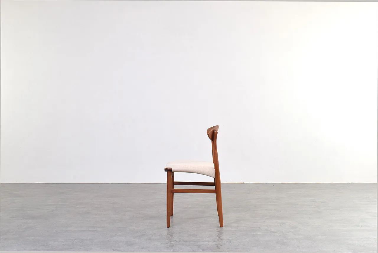 Danish Teak Dining Chairs by Ejner Larsen & Aksel Bender Madsen, 1960s 6