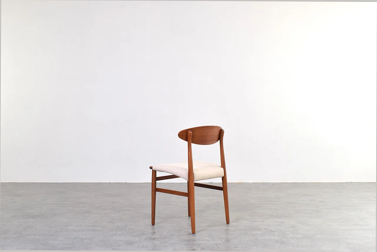 Danish Teak Dining Chairs by Ejner Larsen & Aksel Bender Madsen, 1960s 8