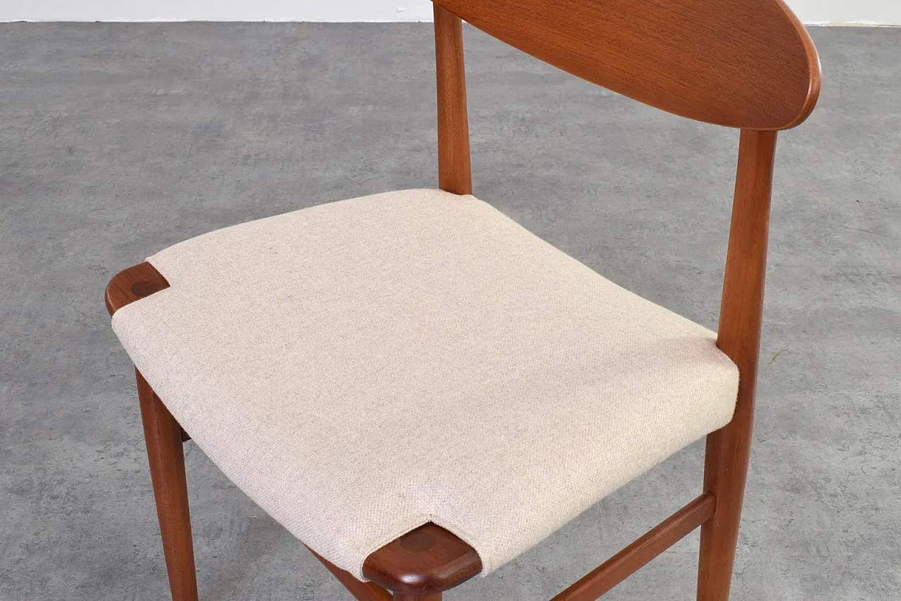 Danish Teak Dining Chairs by Ejner Larsen & Aksel Bender Madsen, 1960s 10