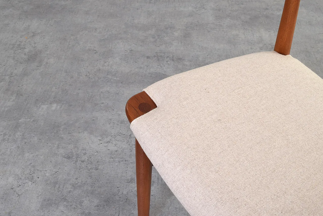 Danish Teak Dining Chairs by Ejner Larsen & Aksel Bender Madsen, 1960s 11