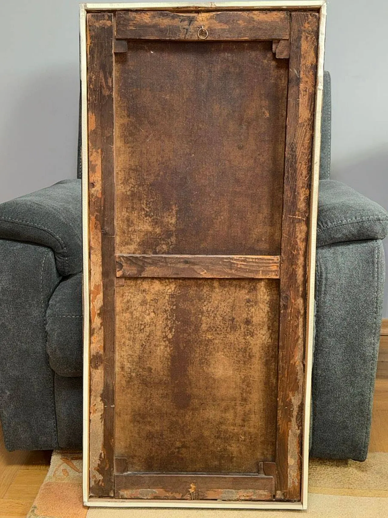Crocifissione Monogrammata - Scuola Spagnola, Olio su Tela, XVII Secolo 11