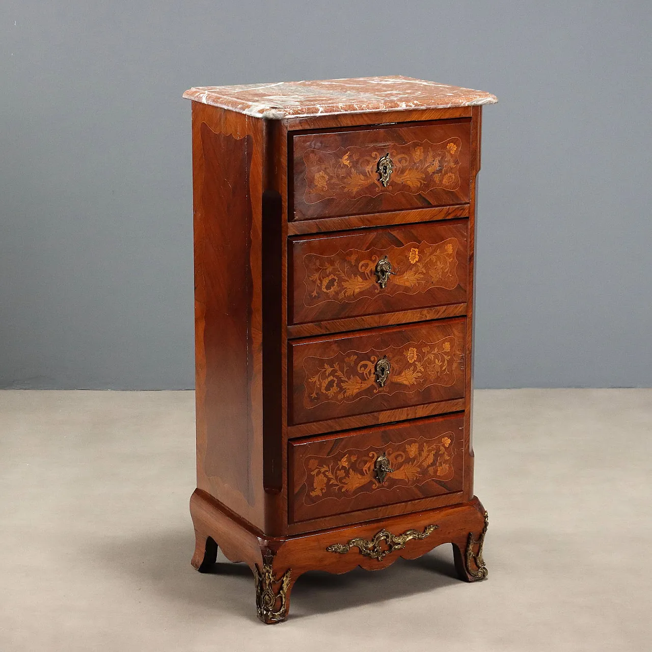 Inlaid cabinet, late 19th century 1