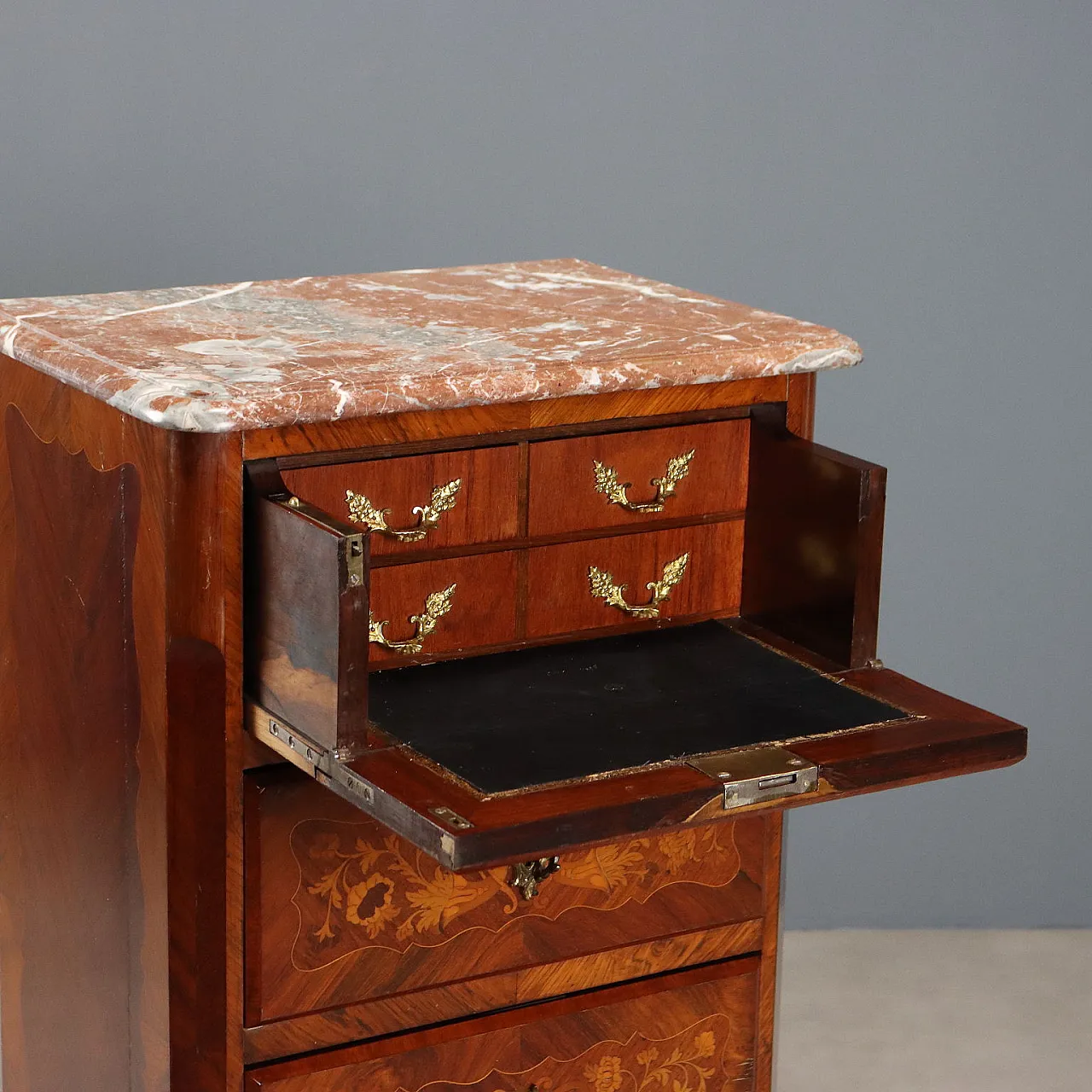 Inlaid cabinet, late 19th century 3