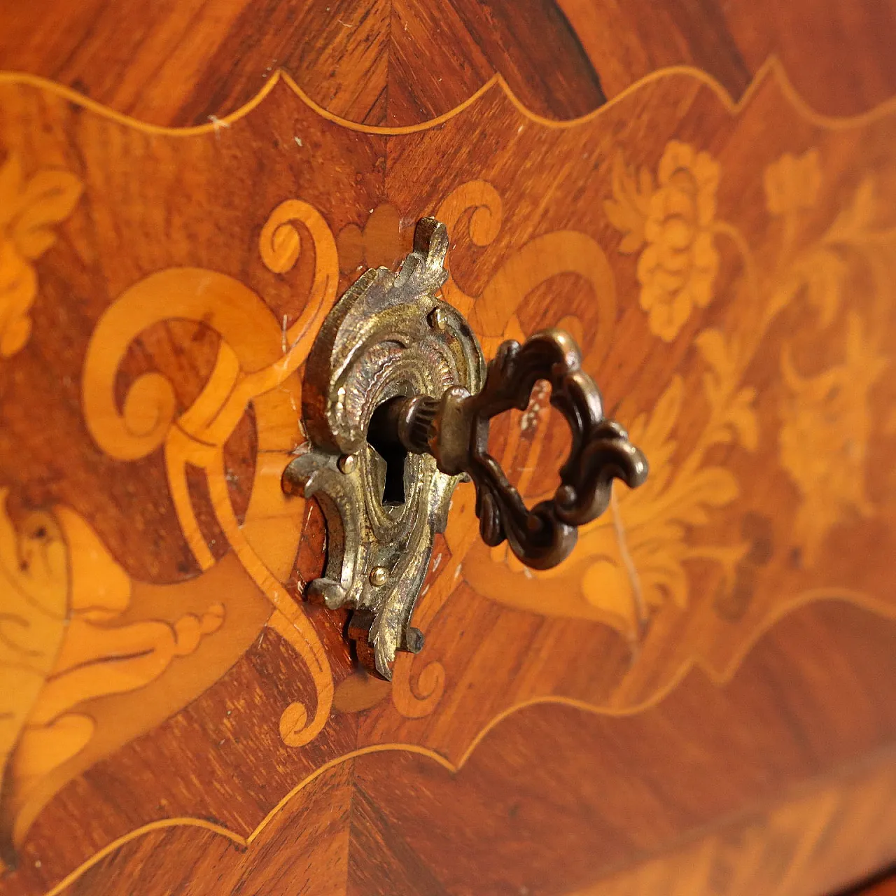 Inlaid cabinet, late 19th century 9