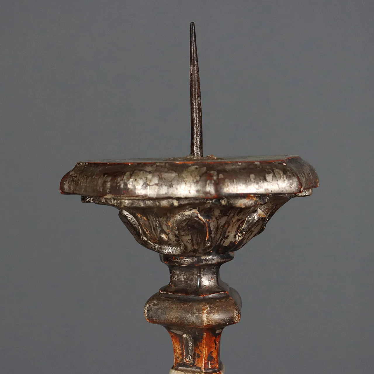 Carved wooden torch holders, late 19th century 3