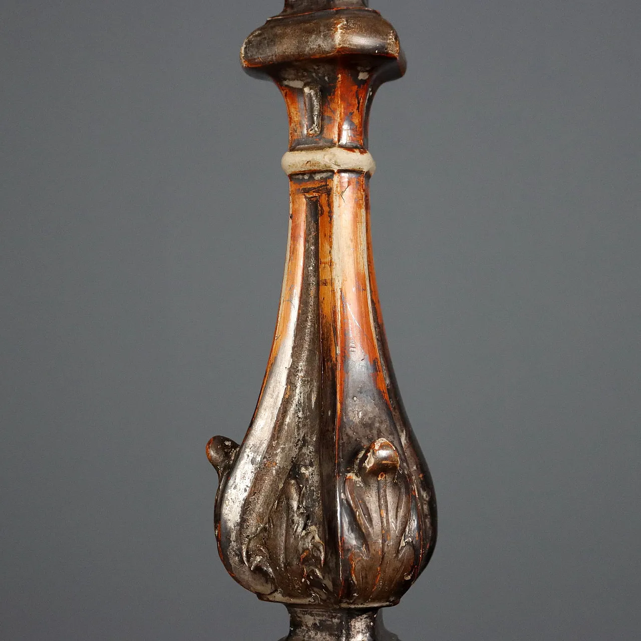 Carved wooden torch holders, late 19th century 4