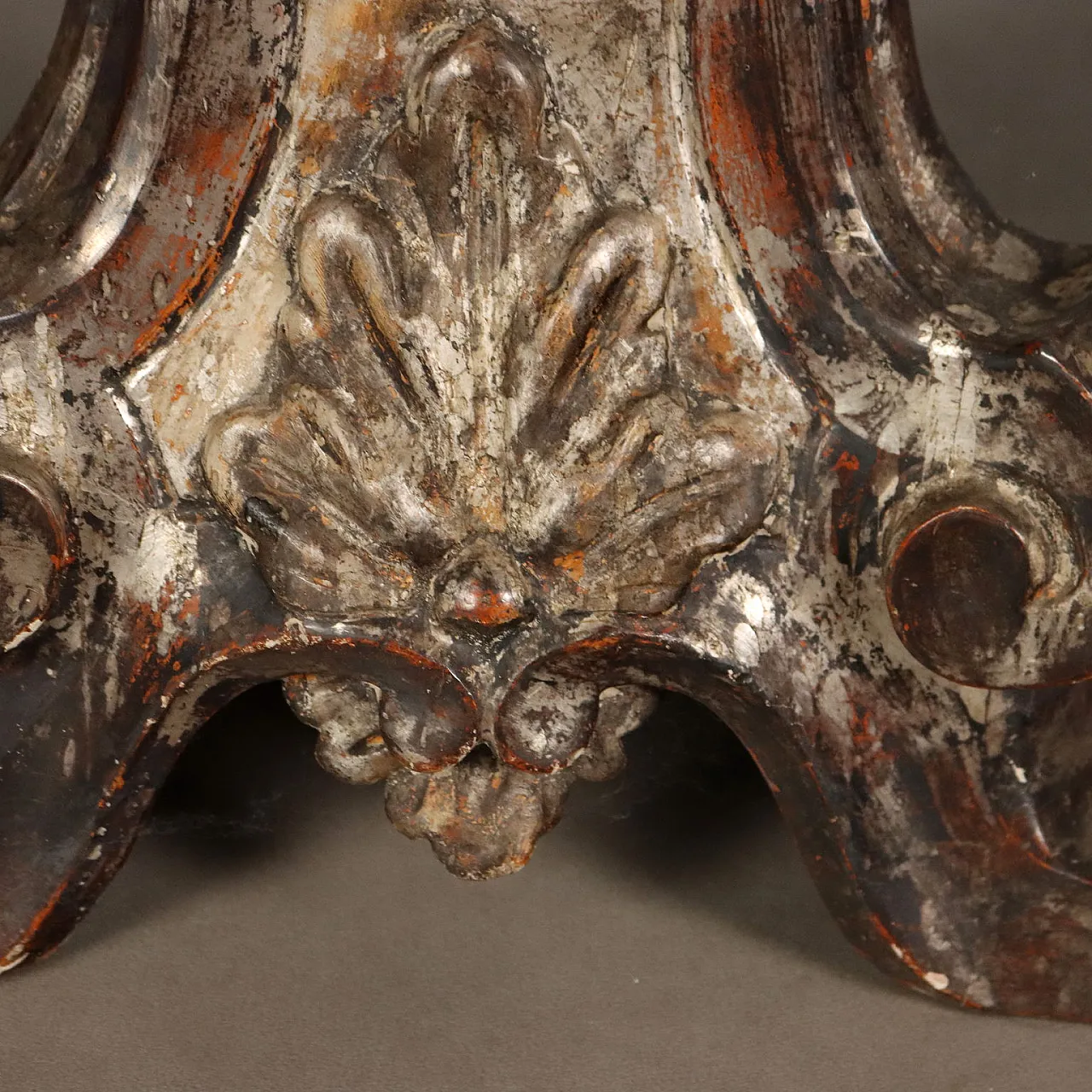 Carved wooden torch holders, late 19th century 7