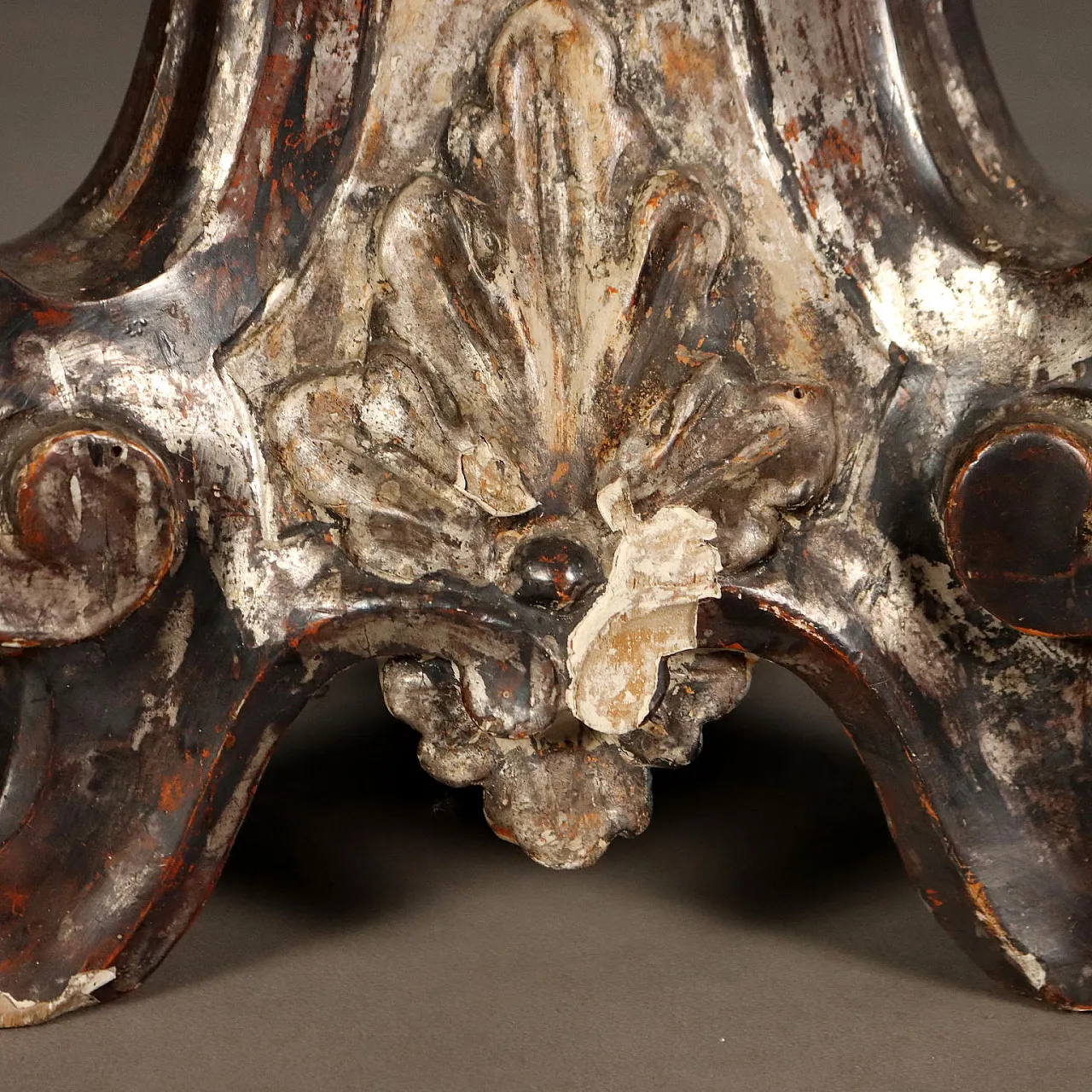 Carved wooden torch holders, late 19th century 8