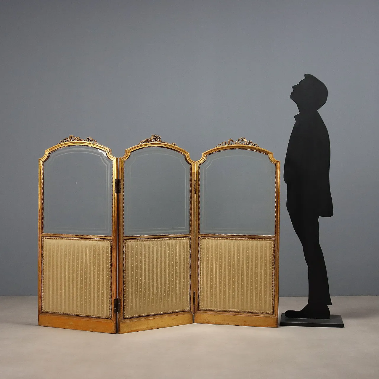 Golden wood screen, late 19th century 2