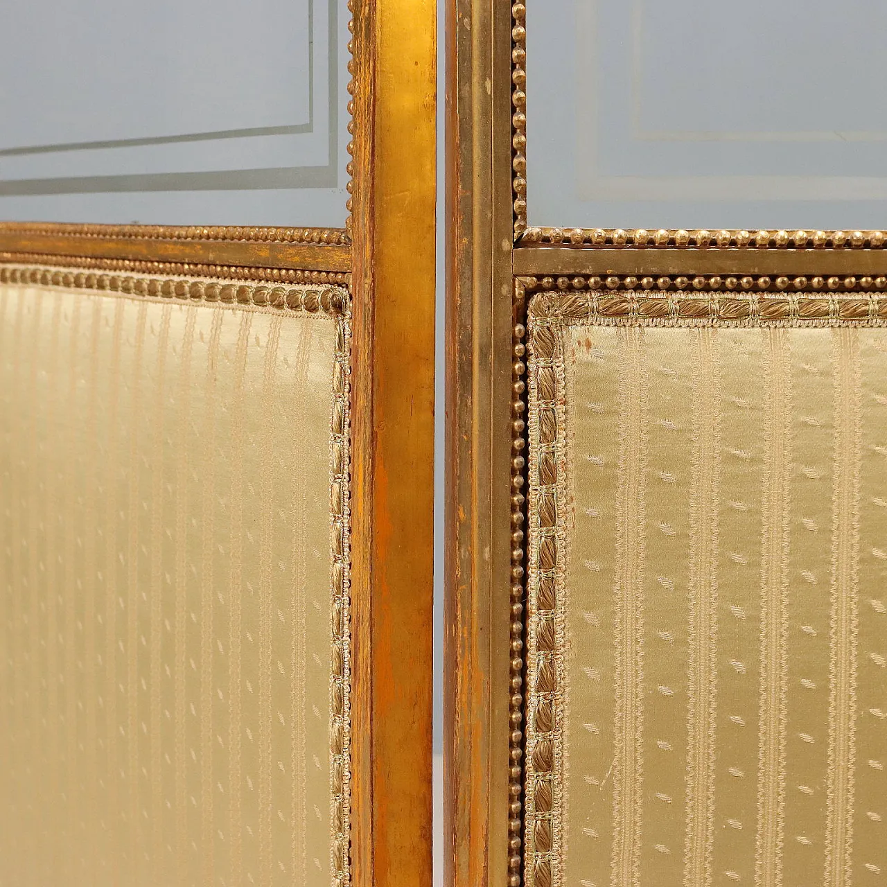 Golden wood screen, late 19th century 6